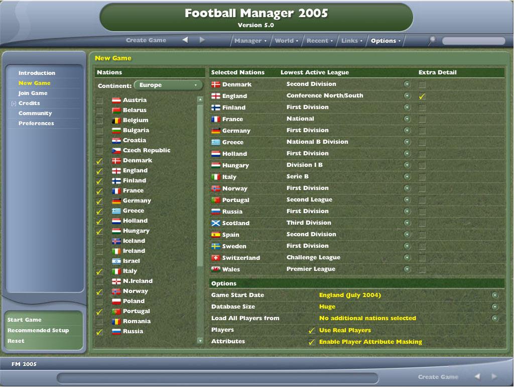 Worldwide Soccer Manager 2005 Full